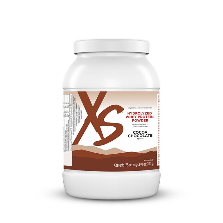 XS™ Hydrolyzed Whey Protein Powder - Gust de ciocolată și cacao